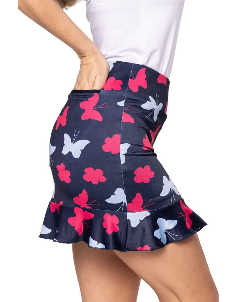 Golftini Golftini Butterfly Pull-on Ruffle Skort 17.5"