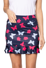 Golftini Golftini Butterfly Pull-on Ruffle Skort 17.5"