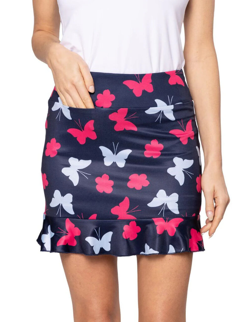 Golftini Golftini Butterfly Pull-on Ruffle Skort 17.5"