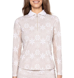 Golftini Golftini Cool Girl Long Sleeve Polo Sand Bar