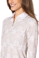Golftini Golftini Cool Girl Long Sleeve Polo Sand Bar