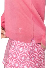 Golftini Golftini Long Sleeve V-Neck Sweater Nantucket Pink