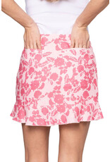 Golftini Golftini Sun Kissed Linen Ruffle Skort 17.5"