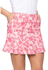 Golftini Golftini Sun Kissed Linen Ruffle Skort 17.5"