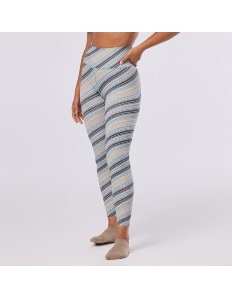 Thirty Three Threads Tavi Seamless 7/8 Rib Tight Mirage Stripe