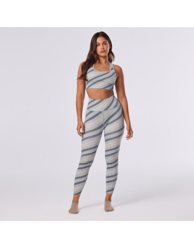 Thirty Three Threads Tavi Seamless 7/8 Rib Tight Mirage Stripe