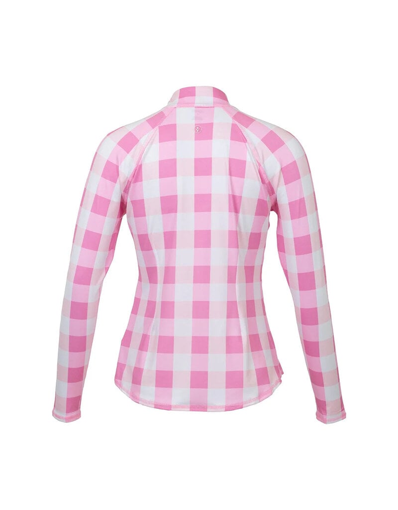 Jofit Jofit Long Sleeve UV Mock Bloom Check