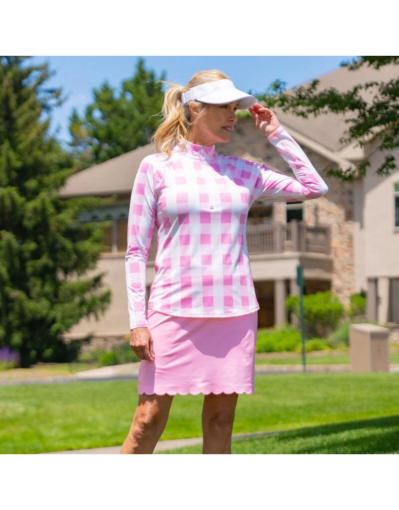Jofit Jofit Long Sleeve UV Mock Bloom Check
