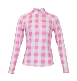 Jofit Jofit Long Sleeve UV Mock Bloom Check