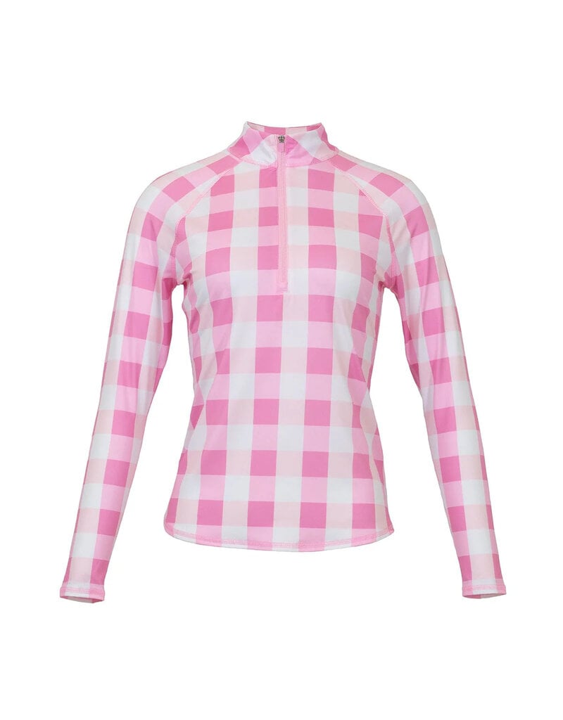 Jofit Jofit Long Sleeve UV Mock Bloom Check