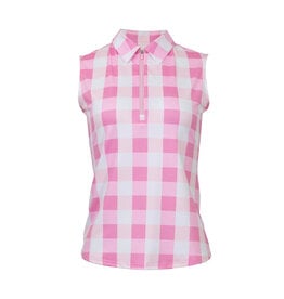 Jofit Jofit Sleeveless Polo Bloom Check