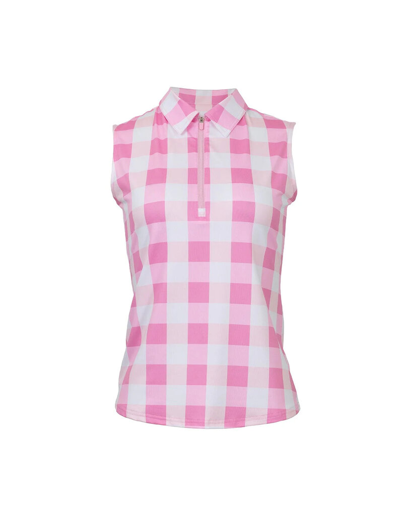 Jofit Jofit Sleeveless Polo Bloom Check