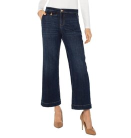 Liverpool Los Angeles Liverpool Stride Wide Leg with Trouser Details 27" ins