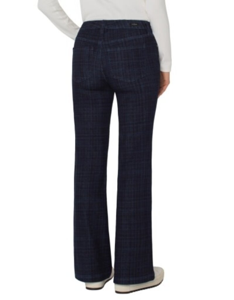 Liverpool Los Angeles Liverpool Hannah Flare 32" inseam Indigo Plaid