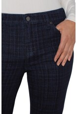 Liverpool Los Angeles Liverpool Hannah Flare 32" inseam Indigo Plaid