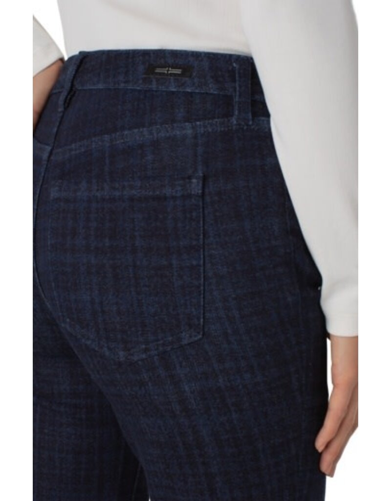 Liverpool Los Angeles Liverpool Hannah Flare 32" inseam Indigo Plaid