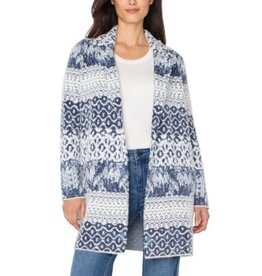 Liverpool Los Angeles Liverpool Long Sleeve Open Front Sweater Coat