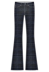 Liverpool Los Angeles Liverpool Hannah Flare 32" inseam Indigo Plaid