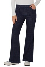 Liverpool Los Angeles Liverpool Hannah Flare 32" inseam Indigo Plaid