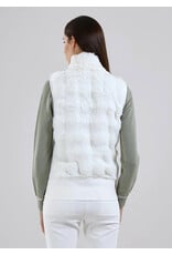 Chervo Paid Faux Fur Vest White