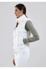 Chervo Paid Faux Fur Vest White