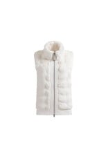 Chervo Paid Faux Fur Vest White