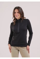 Chervo Trapezista Long Sleeve Zip Mock Black