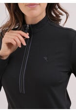 Chervo Trapezista Long Sleeve Zip Mock Black