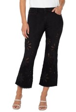 Liverpool Los Angeles Liverpool Hannah Crop Flare with Fray Hem 25.5"