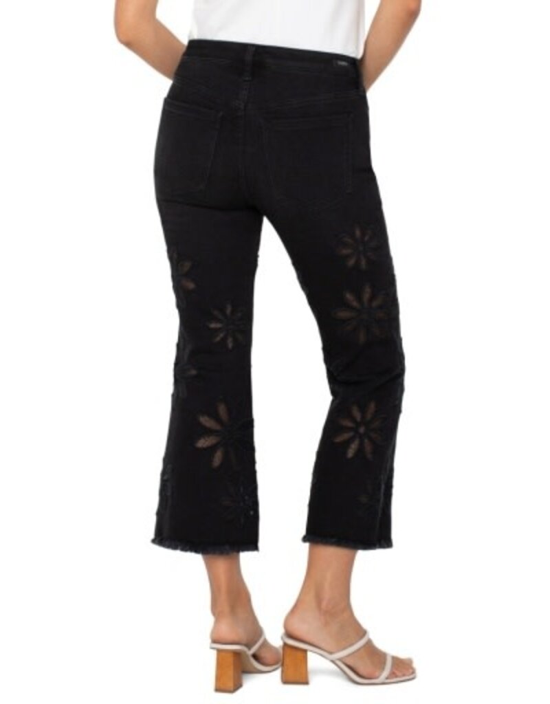 Liverpool Los Angeles Liverpool Hannah Crop Flare with Fray Hem 25.5"