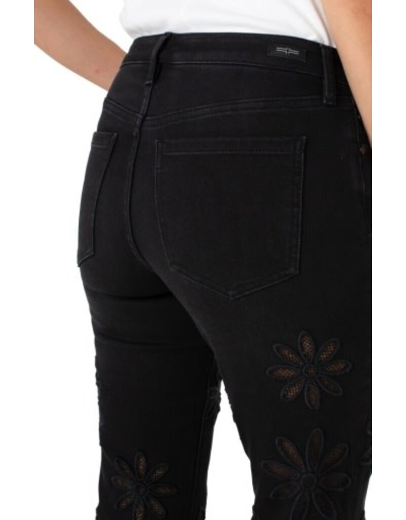 Liverpool Los Angeles Liverpool Hannah Crop Flare with Fray Hem 25.5"