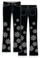 Liverpool Los Angeles Liverpool Hannah Crop Flare with Fray Hem 25.5"