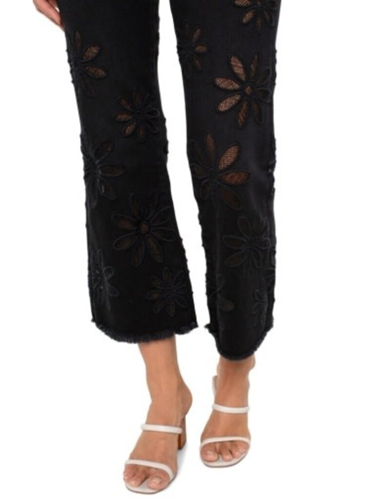 Liverpool Los Angeles Liverpool Hannah Crop Flare with Fray Hem 25.5"