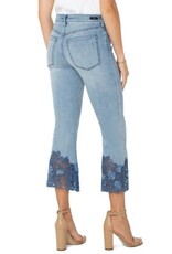 Liverpool Los Angeles Liverpool Hannah Crop Flare with Crochet Hem 25.5" inseam