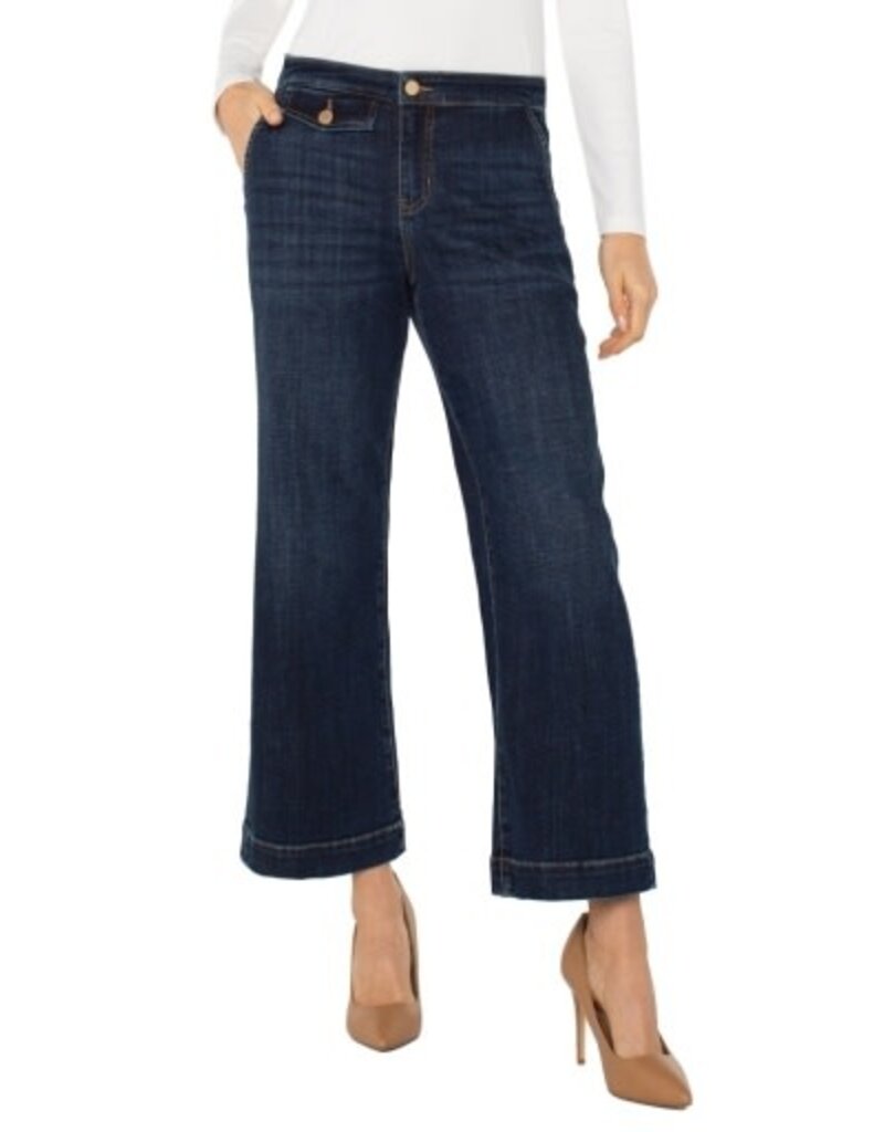 Liverpool Los Angeles Liverpool Stride Wide Leg with Trouser Details 27" ins