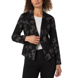 Liverpool Los Angeles Liverpool Notch Collar One Button Blazer