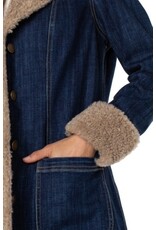 Liverpool Los Angeles Liverpool Sherpa Trimmed Notch Collar Jacket