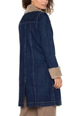 Liverpool Los Angeles Liverpool Sherpa Trimmed Notch Collar Jacket