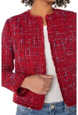 Liverpool Los Angeles Liverpool Collarless Jacket with Frayed Edges