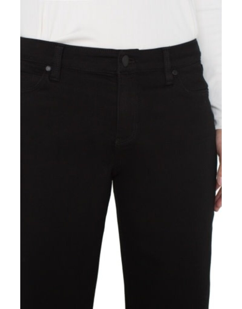 Liverpool Los Angeles Liverpool Stride Crop Wide 28" Inseam Black Rinse