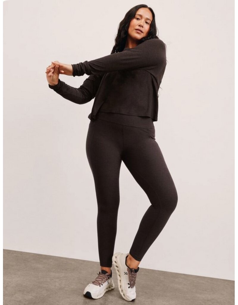 Beyond Yoga Beyond Yoga Spacedye Out Of Pocket HW Legging Dark Chocolate Heather