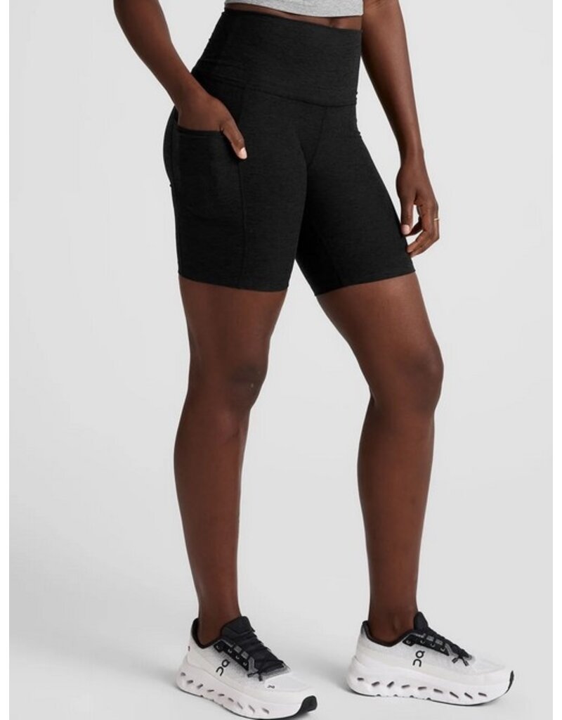 Beyond Yoga Beyond Yoga Spacedye Keep Pace 7" Pocket Short Darkest Night