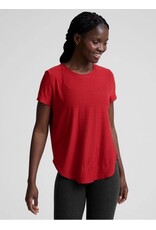 Beyond Yoga Beyond Yoga Featherweight On the Down Low Tee Ruby Rush Heather