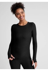 Beyond Yoga Beyond Yoga Featherweight Classic Crew Pullover Darkest Night