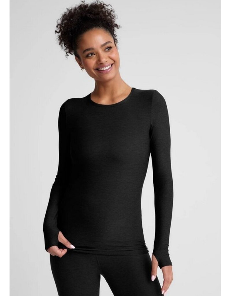 Beyond Yoga Beyond Yoga Featherweight Classic Crew Pullover Darkest Night