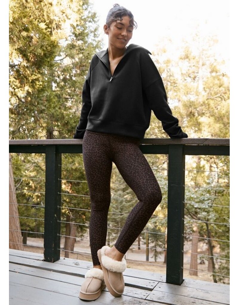 Beyond Yoga Beyond Yoga Softmark Caught in the Midi High Waisted Legging Espresso Leopard