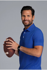 IBKul IBKul Footballs Short Sleeve Polo Royal/White