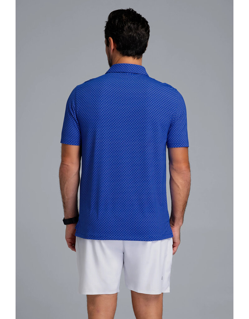 IBKul IBKul Footballs Short Sleeve Polo Royal/White