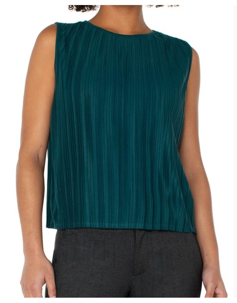 Liverpool Los Angeles Liverpool Sleeveless Crew Neck Knit Top