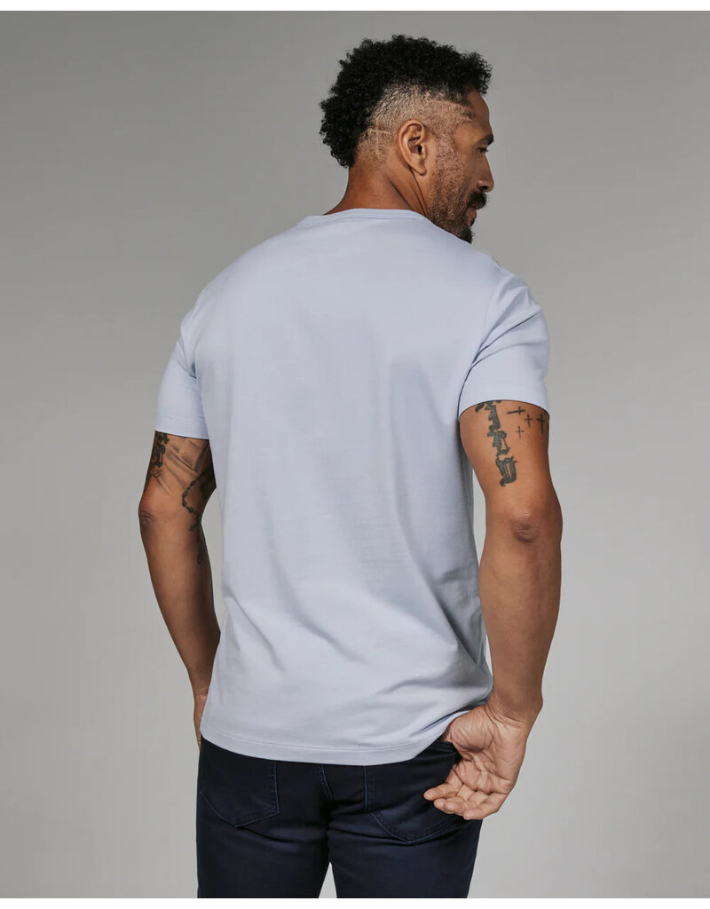 7 Diamonds 7 Diamonds Modal Crew Neck Short Sleeve Tee Light Baltic